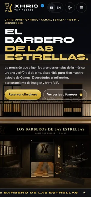 La misma web en el móvil